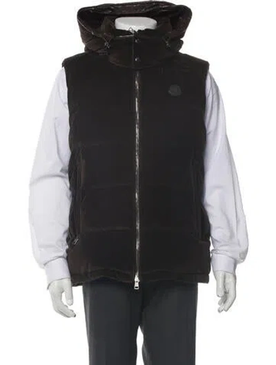 Pre-owned Moncler Vest In Gray