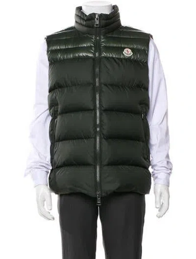Pre-owned Moncler Vest In Green