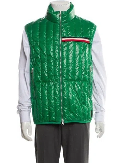 Pre-owned Moncler Vest In Green