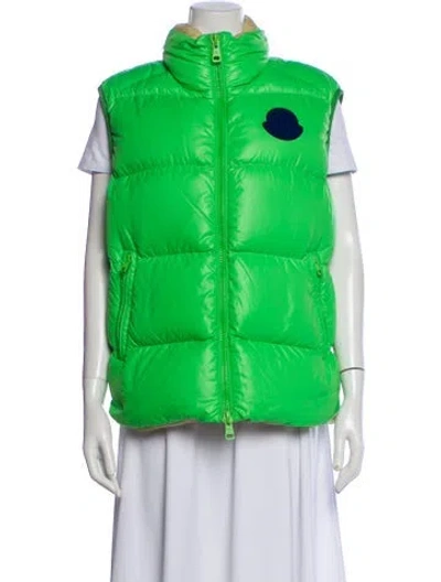 Pre-owned Moncler Vest In Green