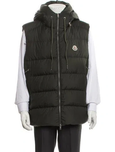 Pre-owned Moncler Vest In Green