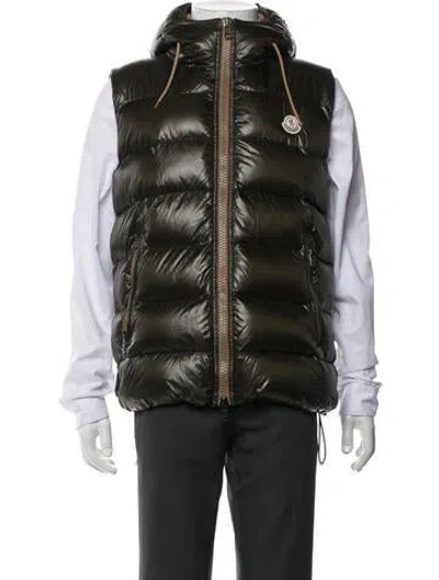 Pre-owned Moncler Vest In Green