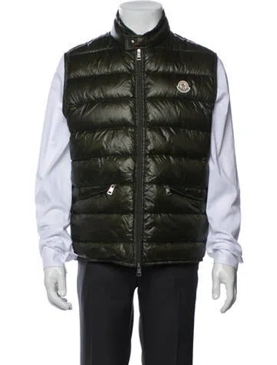 Pre-owned Moncler Vest In Green