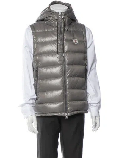 Pre-owned Moncler Vest In Grey