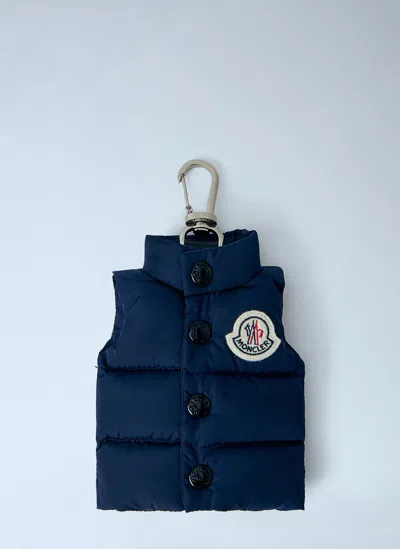 Moncler Vest Keyring In Orange
