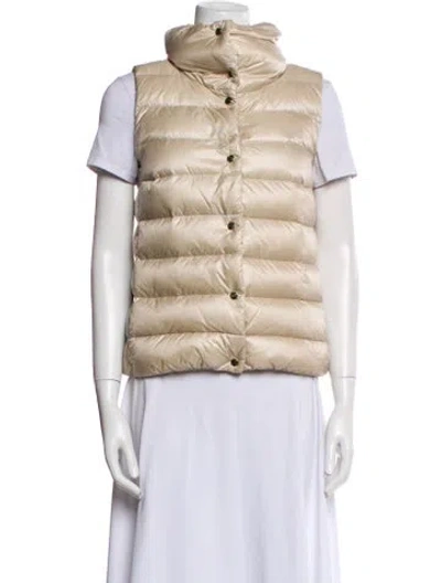 Pre-owned Moncler Vest In Neutral