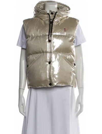 Pre-owned Moncler Vest In Neutral