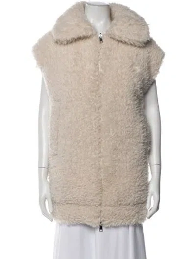 Pre-owned Moncler Vest In Neutral
