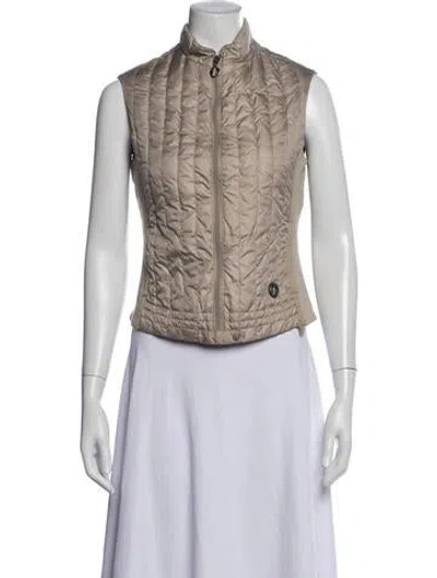 Pre-owned Moncler Vest In Neutral