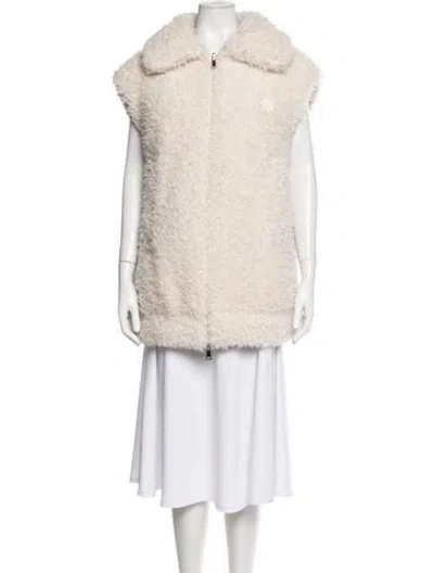 Pre-owned Moncler Vest In Neutrals
