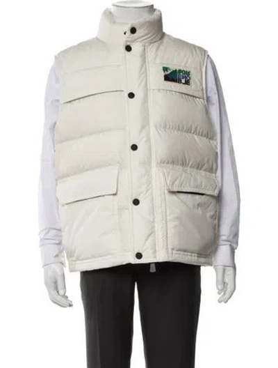 Pre-owned Moncler Vest In Neutrals