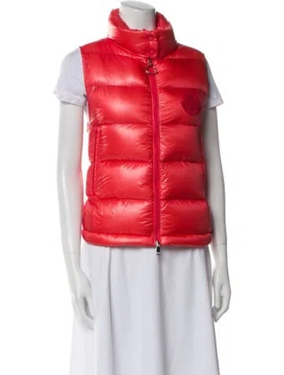 Pre-owned Moncler Vest In Orange