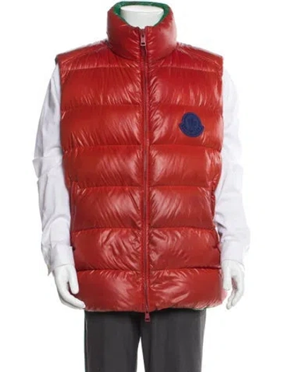 Pre-owned Moncler Vest In Orange