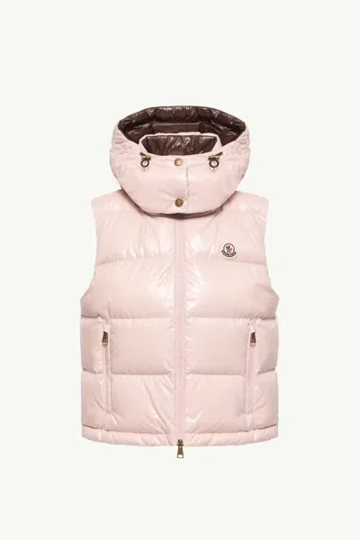 Moncler Vest In Pink