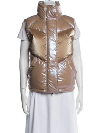 Pre-owned Moncler Vest In Purple