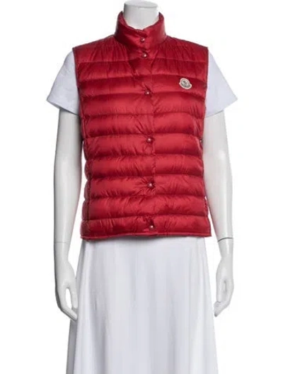 Pre-owned Moncler Vest In Red