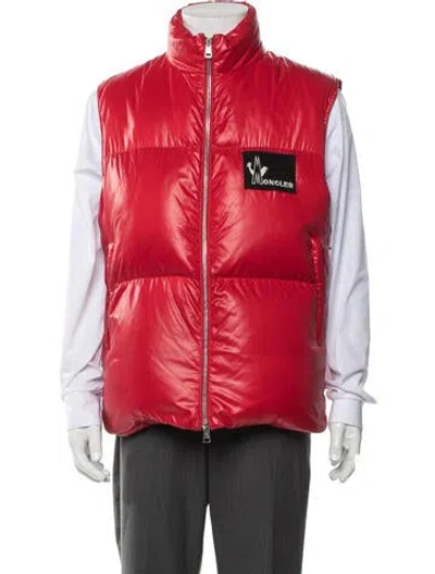 Pre-owned Moncler Vest In Red