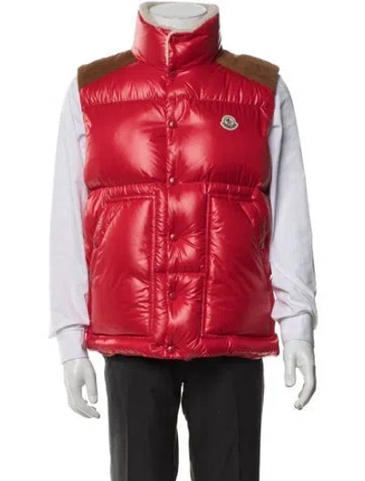 Pre-owned Moncler Vest In Red