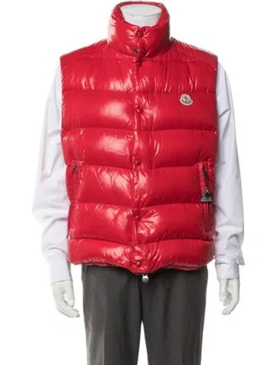 Pre-owned Moncler Vest In Red