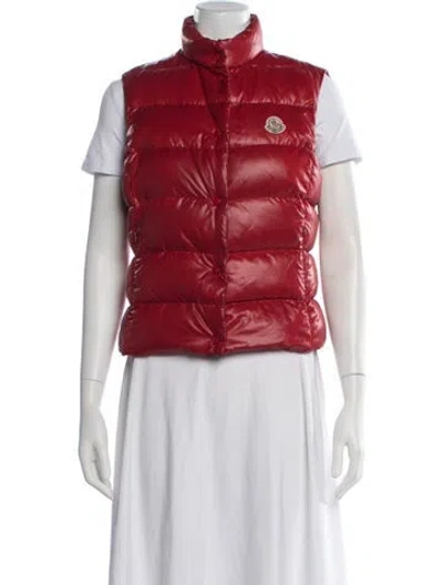 Pre-owned Moncler Vest In Red