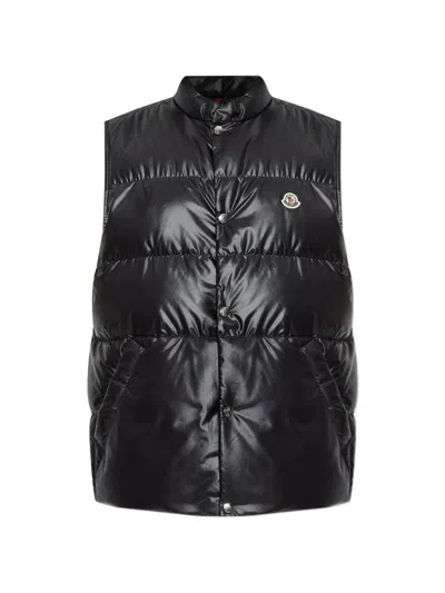Moncler Restigo Down Vest In Black