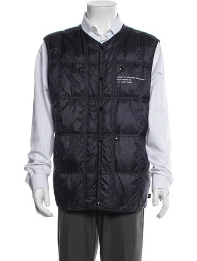 Pre-owned Moncler Vest W/ Tags In Blue