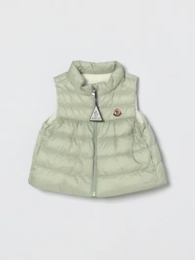 Moncler Babies' Vestcoat  Kids Color Grey In Green