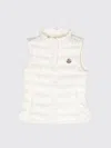 Moncler Vestcoat  Kids Color White In Gold