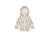 Moncler Veste À Capuche À Imprimé Hilda In Beige