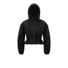 Moncler Veste À Capuche Et Basque Curton In Black