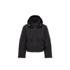 Moncler Womens Black Kibira Hooded Stretch-woven Jacket