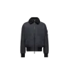 Moncler Maulevrier Reversible Teddy Aviator Jacket In Black