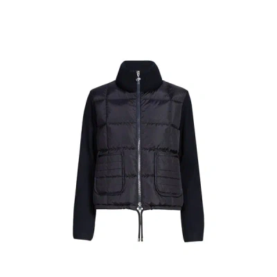 Moncler Veste Bi-matière In Blue