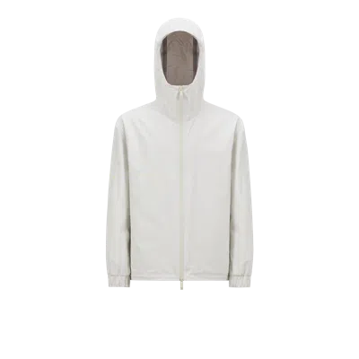 Moncler Veste Imperméable Bise À Capuche In Blanc