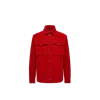 Moncler Ambroisie Corduroy Down Shirt Jacket In Red