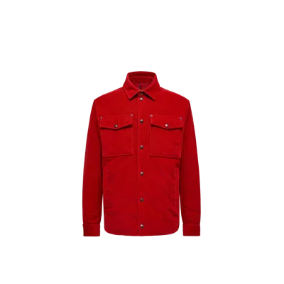 MONCLER VESTE-CHEMISE MATELASSÉE AMBROISIE EN VELOURS CÔTELÉ