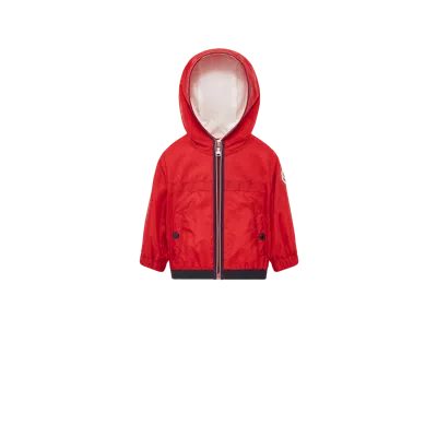 Moncler Kids' Veste De Pluie À Capuche Anton In Red