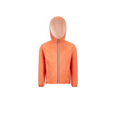 Moncler Kids' Veste De Pluie À Capuche New Urville In Orange
