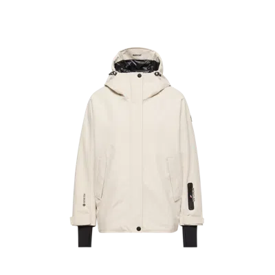 Moncler Bwindis Hooded Goretex Laminate Insulated Ski Jacket In White