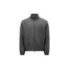Moncler Cuffed High Collar Jacket In Grey