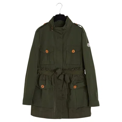 Pre-owned Moncler Veste Parka Rhodonite Fr40 Dark Green Military Hooded Jacket Uk12 Us10