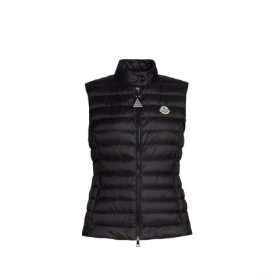Moncler Veste Sans Manches Matelassée In Black