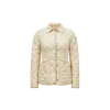 Moncler Uzes Diamond-quilted Padded Linen Jacket Beige In Beige