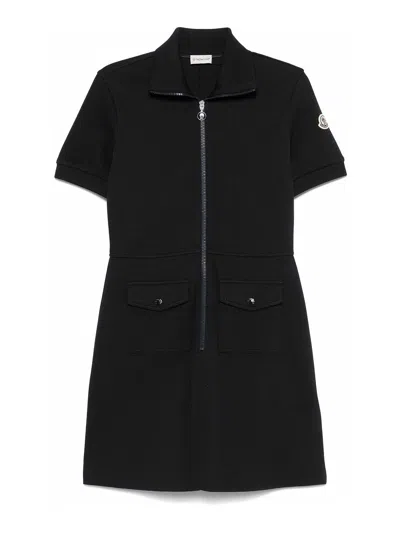 MONCLER PIQUET POLO MINI DRESS