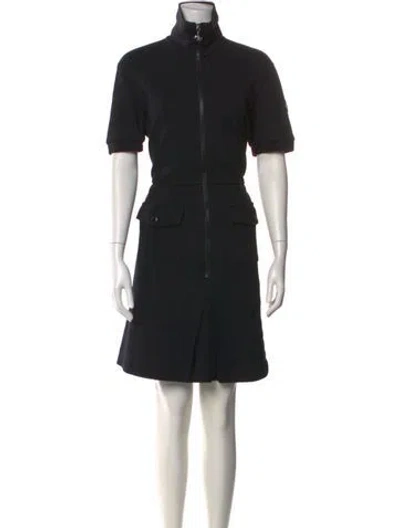 Pre-owned Moncler Vestito Mini Dress In Black
