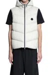 Moncler Guersac Nylon Down Vest In White