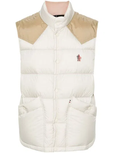 Moncler Vests In Lightbeige