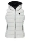 Moncler Aliterse Down Hooded Vest In White