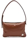 Moncler Vetta Quilted Leather Shoulder Bag In Brown