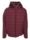 Moncler Veumont Puffer Jacket In Red